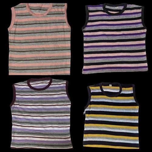 Pack of 4 Kids Multi-Color Code 5 Cotton Sando Set Super Soft Breathable Summer Sleeveless Vest for Boys & Girls