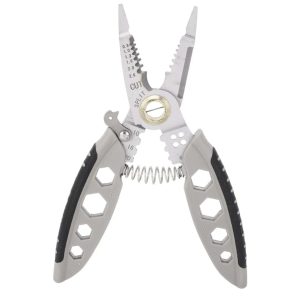 16-in-1 Electrician Pliers | 7 Inch Cable Stripper | Gray