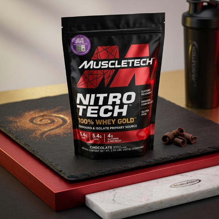 Nitro Tech Whey Protein Powder Muscle Building Formula - Image 3