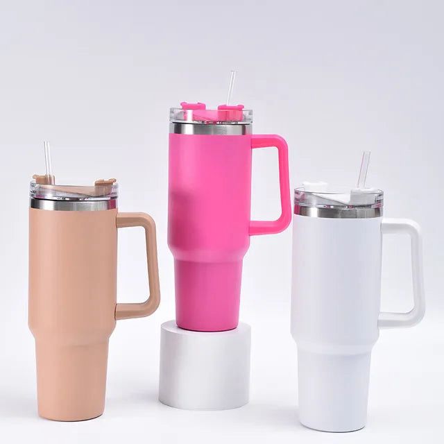 Stanley 40 Oz (1200ML) Stainless Steel Vacuum Insulated Tumbler with Straw Random Colors | Stanley - Image 3