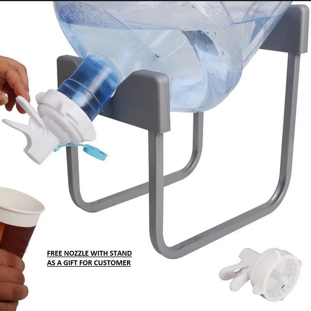 High?Quality Water Bottle Stand | Metal Rack Dispenser | 19 Ltr bottle stand with nozzle - Image 2