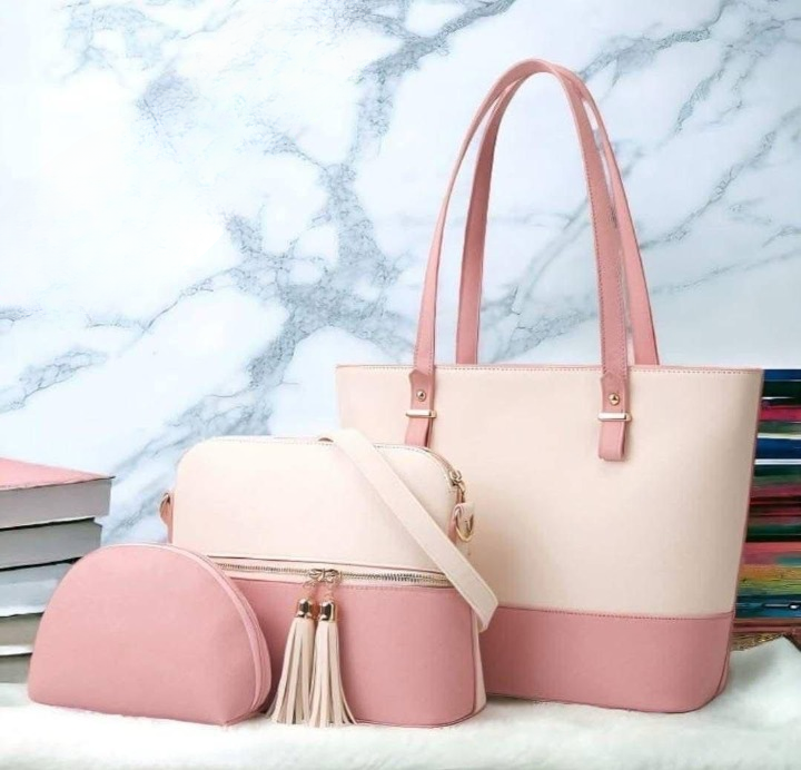 3 Piece Tote Handbag Elegant Design Premium Quality Smooth Finish Easy Carry For Daily Fashion Needs - Image 4