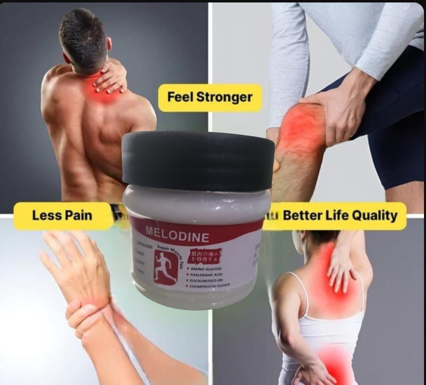 MELODINE Japanese Soothing Massage Gel Muscle & Joint Pain Relief Cream For Shoulder, Neck, Back & Knee Fast-Absorbing Herbal Formula (100g)