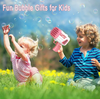 Bubble Bazooka Pro: Electric 2-In-1 Rocket Bubble Gun Fast Bubbles For Parties, Beach & Backyard Fun - Image 4
