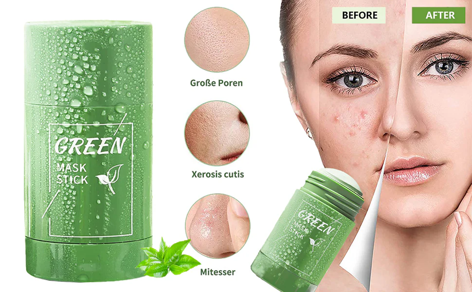 THE MAGIC GREEN STICK MASK ,green tea oil control cleansing mask / Blackhead Mud Mask | Deep Cleansing Mask | To Tight Pores | For Acne - Image 3