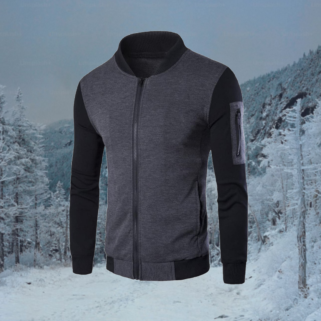 Black Sleeve Style Full Jacket - Elevate Your Style with Our Dashing Full Bazo Jacket: Fashionable, Trendy, Premium Quality, and Finely Stitched - Image 2