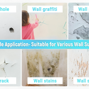 Wall Repair Paste 200gm  White Waterproof Crack Filler With Scraper, Wall Putty & Hole Mending Agent for Damaged Walls and Joints