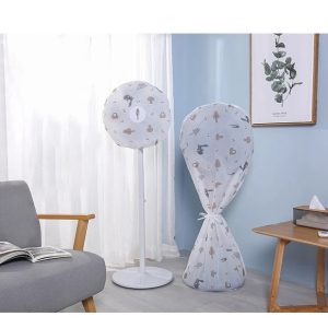 Decorative Fan Cover with Colorful Pattern Design  Dust Protection & Stylish Room Accent