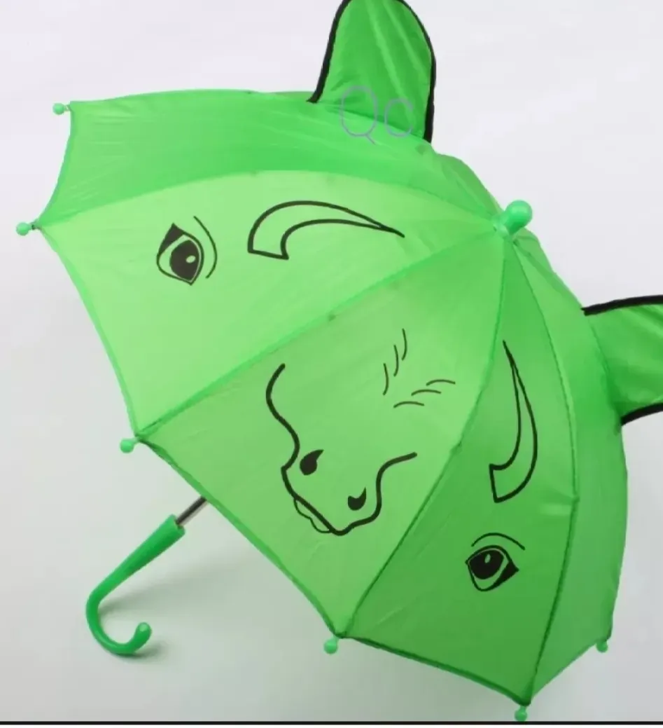 Small Kids Cartoon Umbrella Multicolor, Random Shape & Design, Lightweight & Compact - Image 4