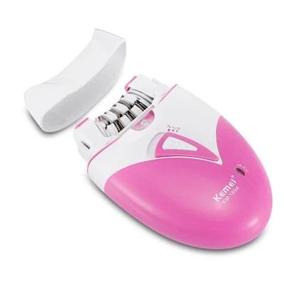 Kemei KM-189A Rechargeable Epilator Womens Hair Removal Device with USB Charging, Gentle Shaver & Defeathering Tool for Smooth Skin - Image 3