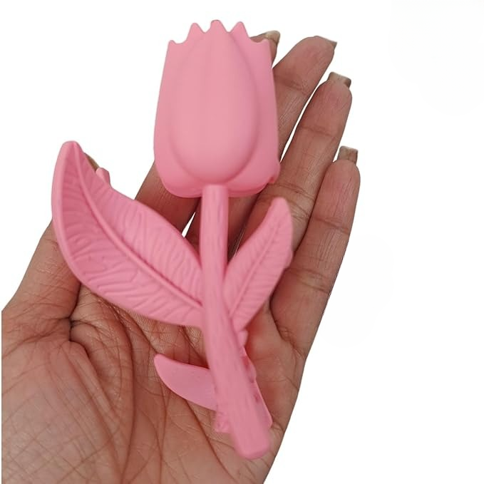 Rose Flower Hair Clips Stylish Matte Finish Rose-Shaped Claw Clips for Women & Girls (Assorted Colors, Set of 6) - Image 2