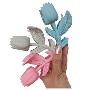 Rose Flower Hair Clips Stylish Matte Finish Rose-Shaped Claw Clips for Women & Girls (Assorted Colors, Set of 6)