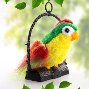 Talk Back Talking Parrot Toy Repeats Speech, Educational & Fun for Kids