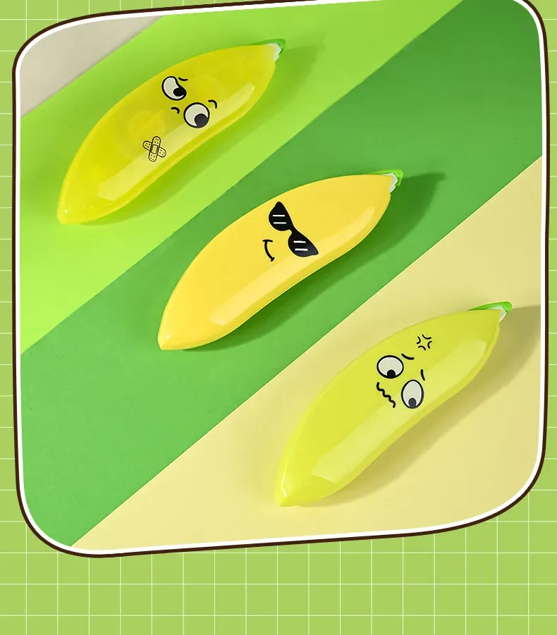 Banana Shaped Correction Tape Fun & Portable Eraser Tool for Paper, Labels, and More 14cm - Image 2