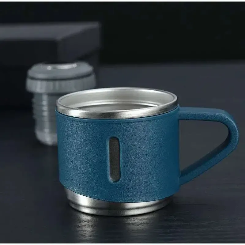 500ml Stainless Steel Vacuum Flask Water Bottle with 2 Extra Cups (160ml) Thermal Bottle for Hot & Cold Drinks 3-Piece Travel Thermos Set - Image 2