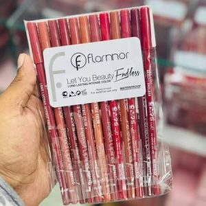 Flormar Perfect Lipliner  Long-Lasting & Intense Color | Smooth Application | Pack of 12 Shades