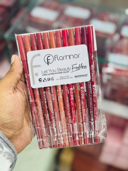 Flormar Perfect Lipliner Long-Lasting & Intense Color | Smooth Application | Pack of 12 Shades