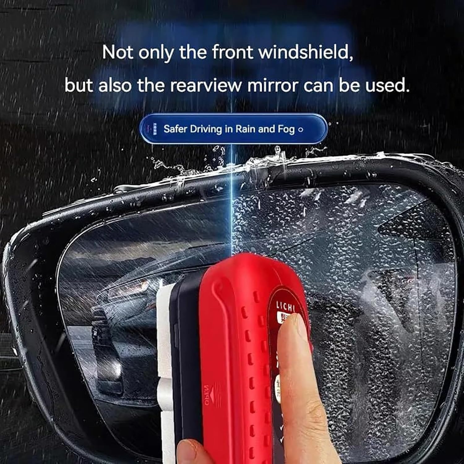 Universal Glass Cleaner,clear Vision Car Glass Oil Film Cleaner Brush For Windshield | Bottle also Included - Image 4