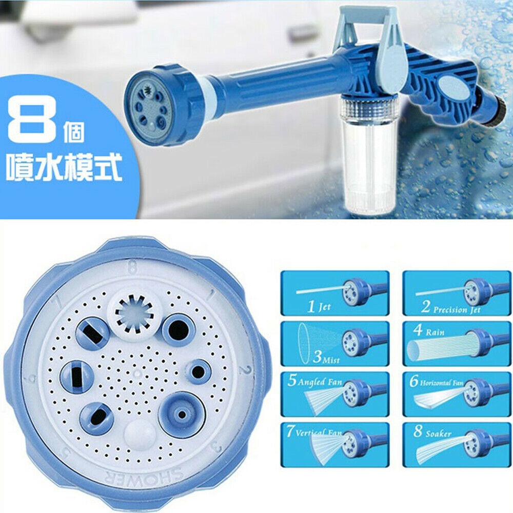 Jet Water Canon 8 In 1 Turbo Water Spray For Car & Bike Washing, Gardening - Best Quality Water Spray ( Random Color ) - Image 3