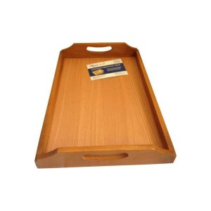 Large Wooden Serving Tray Strong, Stylish, and Perfect for Serving Food, Drinks, and Decorating Your Home