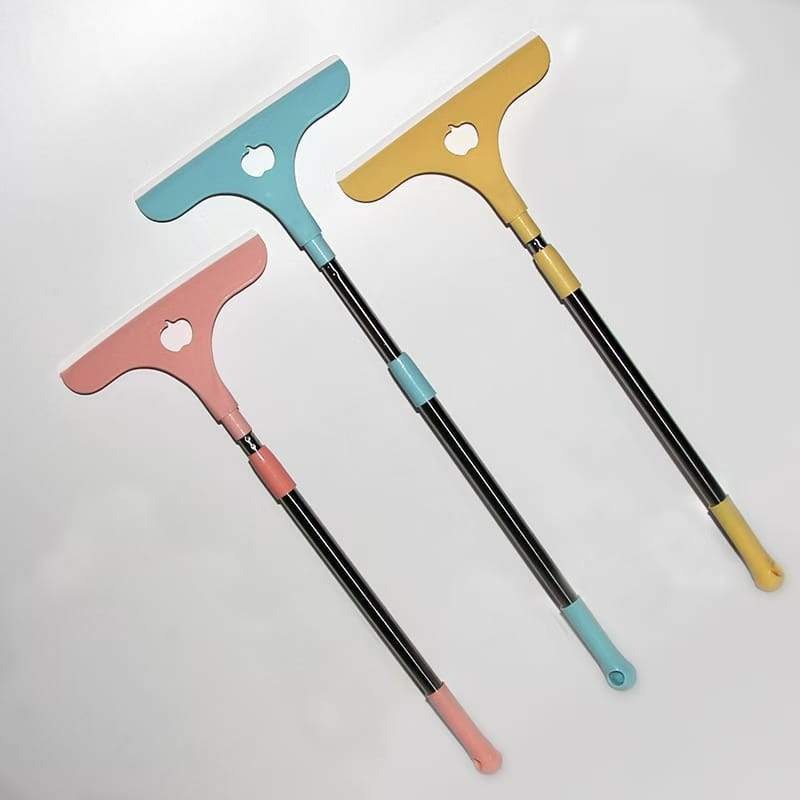 Stainless Steel Glass Wiper with Retractable Handle Window & Glass Cleaning Scraper (Random color) - Image 2