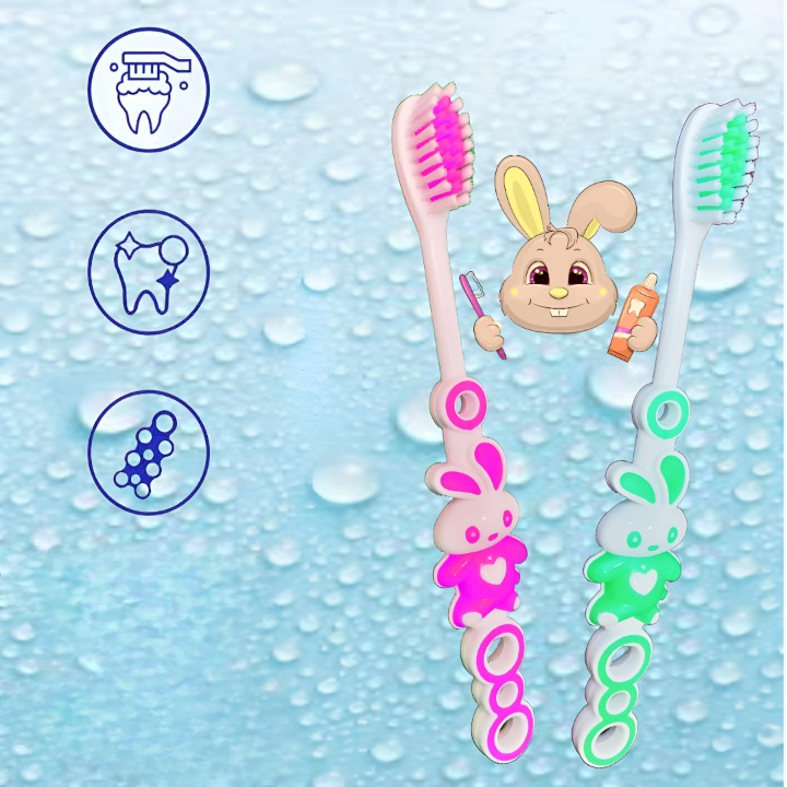 Dr. Jones Baby Teeth Brush Pack of 3 | Soft Bristles | Gentle Oral Care for Infants and Toddlers (Random color) - Image 2