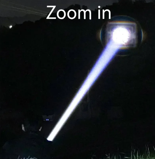 Tactical LED Flashlight Kit with Portable Green Hard Case High-Powered, Rechargeable, Multi-Mode Light - Image 5