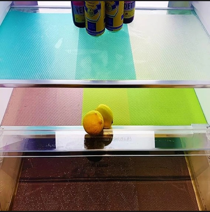 Anti-Slip Fridge Sheet Roll 45x150cm Spill-Proof Refrigerator Liner for Organized Shelves (Random color) - Image 4
