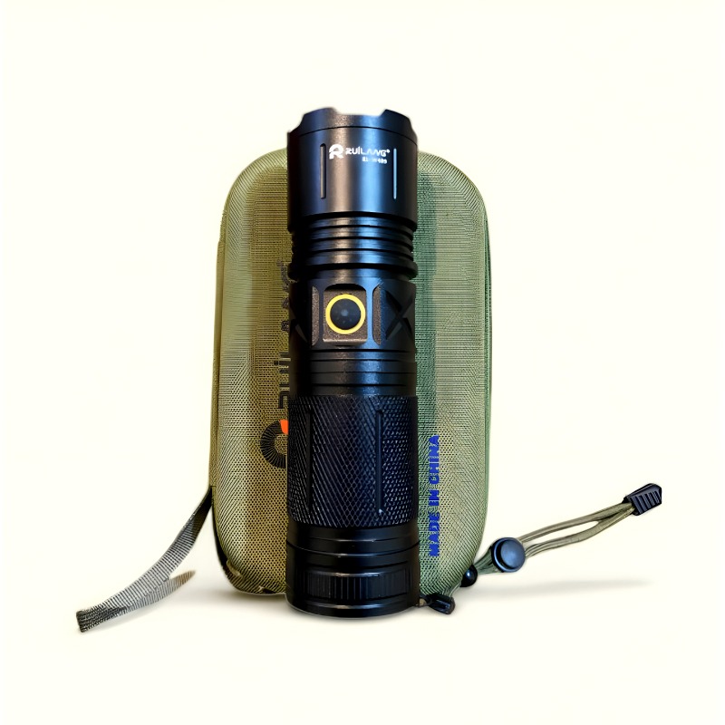 Ruilang P90 High Power Rechargeable LED Flashlight Ultra Bright Torch with Zoom, Multiple Modes & Type-C Fast Charging - Image 3