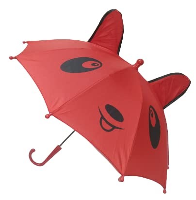 Small Kids Cartoon Umbrella Multicolor, Random Shape & Design, Lightweight & Compact