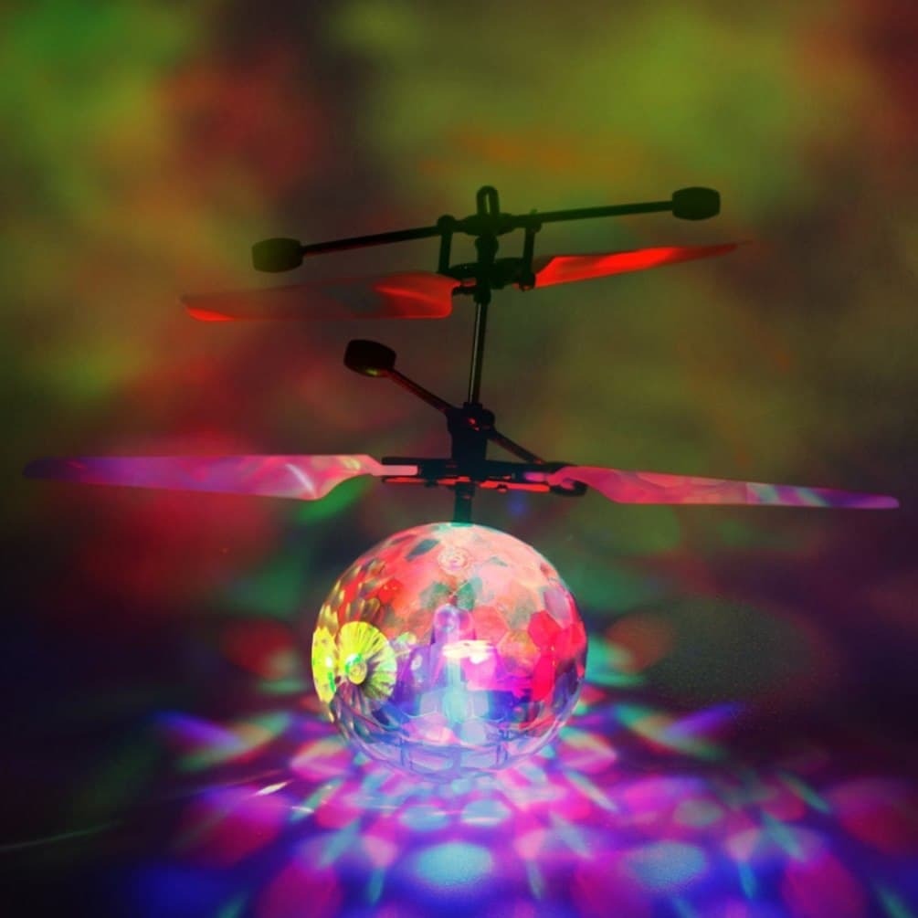Hand Control Flying Ball with Motion Sensors, 3D Lights, Gravity Sensor, Multi Infrared Induction RC LED Light Helicopter Toy, USB Rechargeable Crystal Ball, Luminous Colorful Hovering Flying Ball for Boys and Girls, Indoor/Outdoor Kids Toy - Image 4