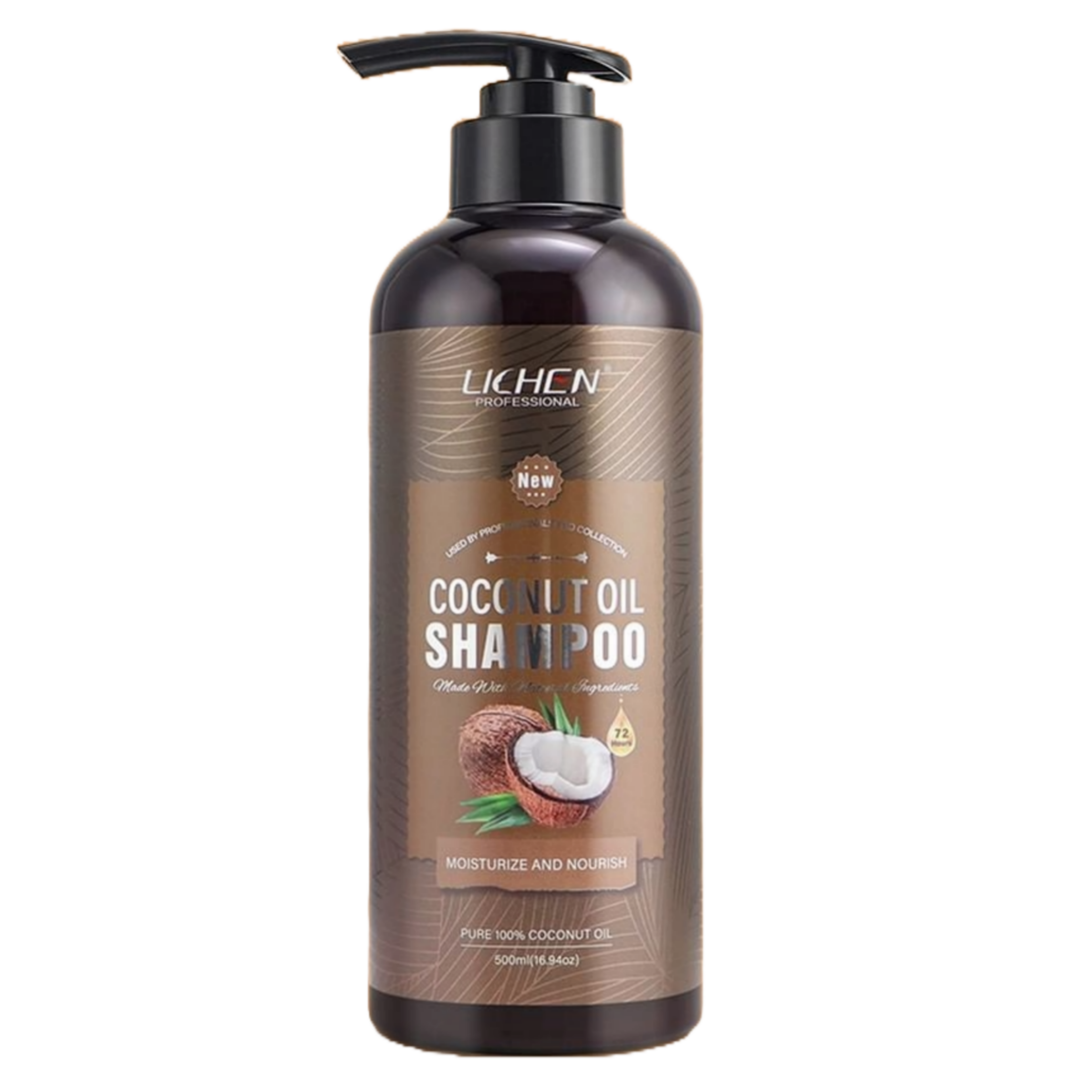Lichen Hair Shampoo - Lichen Coconut Oil Shampoo, Sulfate Free, Paraben Free, Silicone Free, Color Safe, and Vegan Hair Shampoo - 500 ml - Image 4