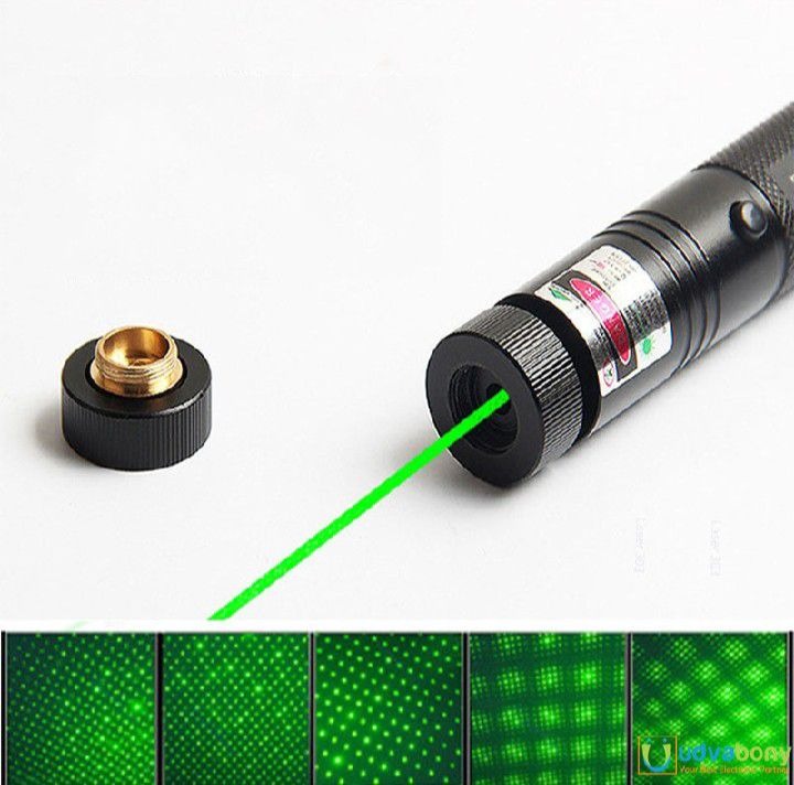 Special Edition High-Power 303 Green Laser Pointer with Adjustable Focus, 8 Designs & Shapes, 5km Range Rechargeable Battery, Charger & Safety Lock - Image 2
