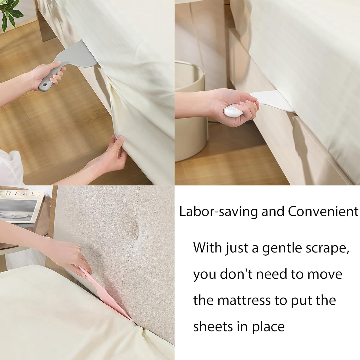 Bed Sheet Tucker Easy Bed-Making Tool for Neat, Wrinkle-Free Sheets ( Random color ) - Image 4