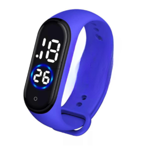 Latest M4 LED Watch Digital Sports Bracelet for Boys & Girls  Waterproof Touch Display  Random Band Color (Without Box)