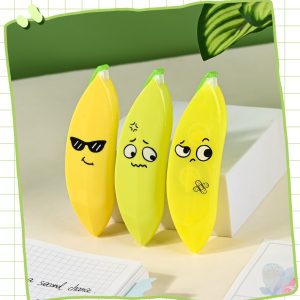 Banana Shaped Correction Tape  Fun & Portable Eraser Tool for Paper, Labels, and More  14cm