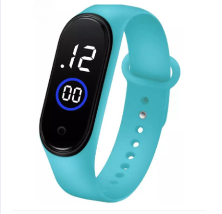 Latest M4 LED Watch Digital Sports Bracelet for Boys & Girls Waterproof Touch Display Random Band Color (Without Box) - Image 2