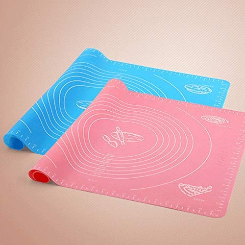 Silicone Pastry Mat 14 Inch Round Non-Stick Baking Mat with Measurements Food-Grade, Heat-Resistant, Reusable Rolling Surface for Dough, Pizza, Pie, and Fondant (Random Color) - Image 3