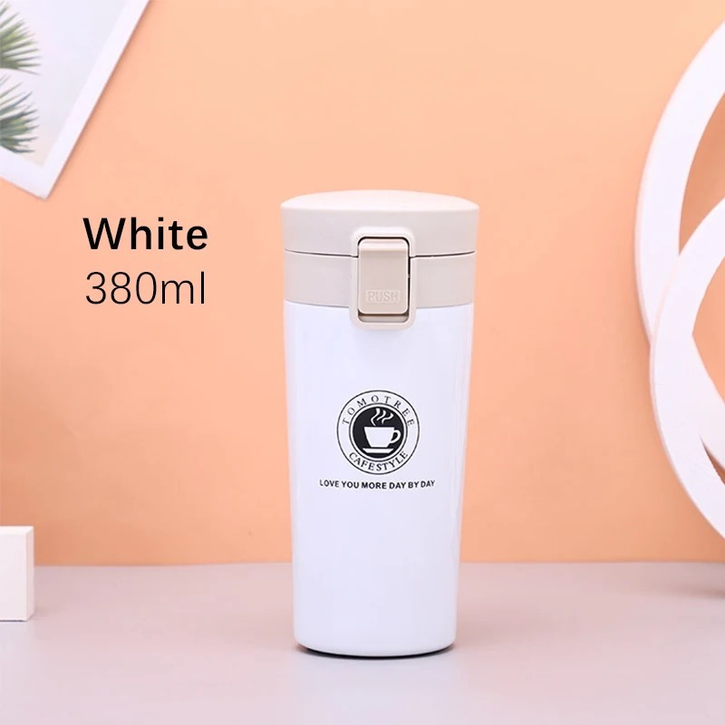 Hot & Cold Stainless Steel Vacuum Flask 380ml | Double Wall Insulated Water Bottle | Leakproof Coffee & Tea Thermos Travel Mug (Random Color) - Image 2