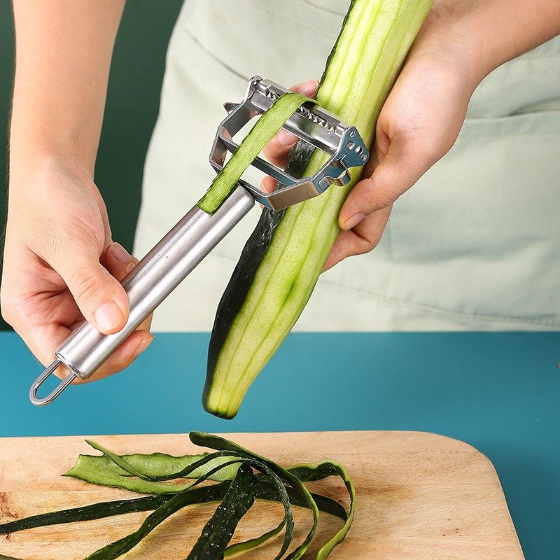 1 Set Stainless Steel Peeler & Slicer Multi-Function Vegetable & Fruit Grater Tool - Image 5