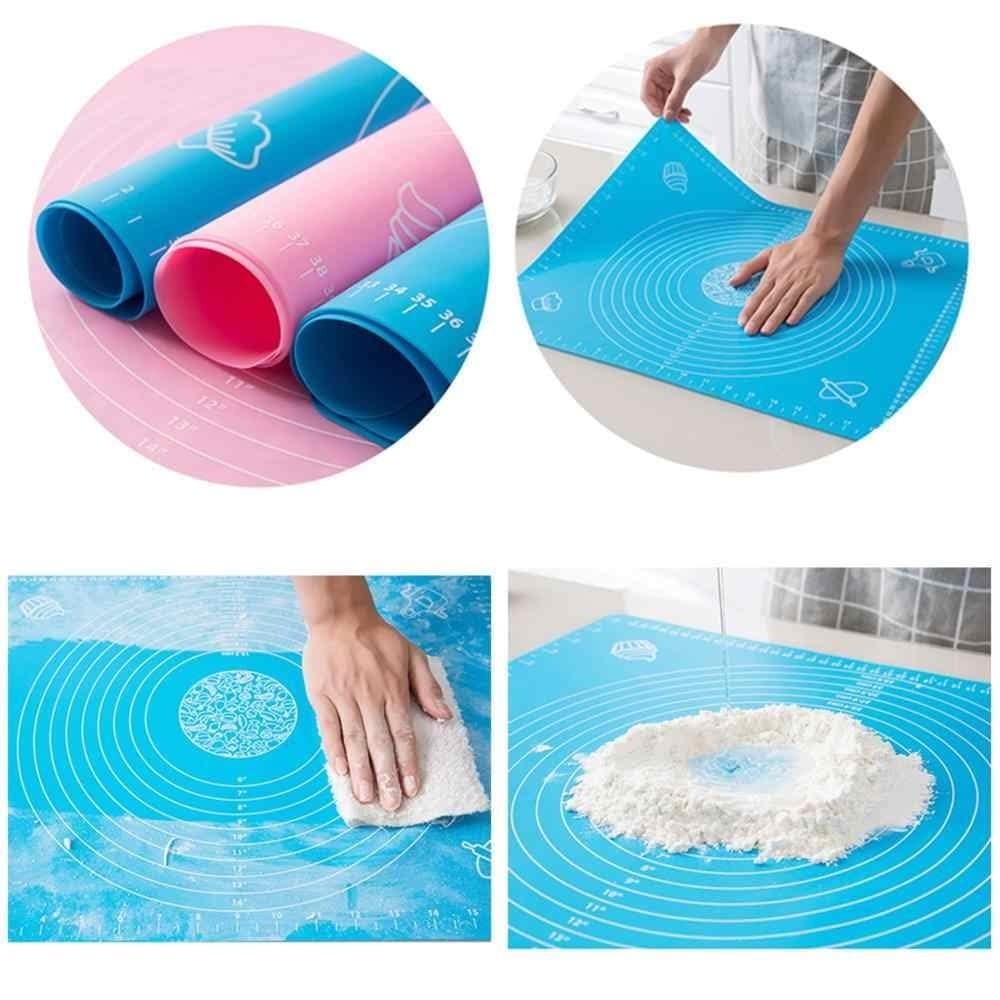 Silicone Non-Stick Rolling Mat 40x50cm Non-Slip Pastry Mat for Dough, Cakes & Baking (Random Color) - Image 4