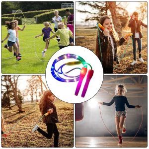 Lighting Jump Skipping Rope LED Fitness Rope for Kids & Adults, Indoor/Outdoor Training, Random Color