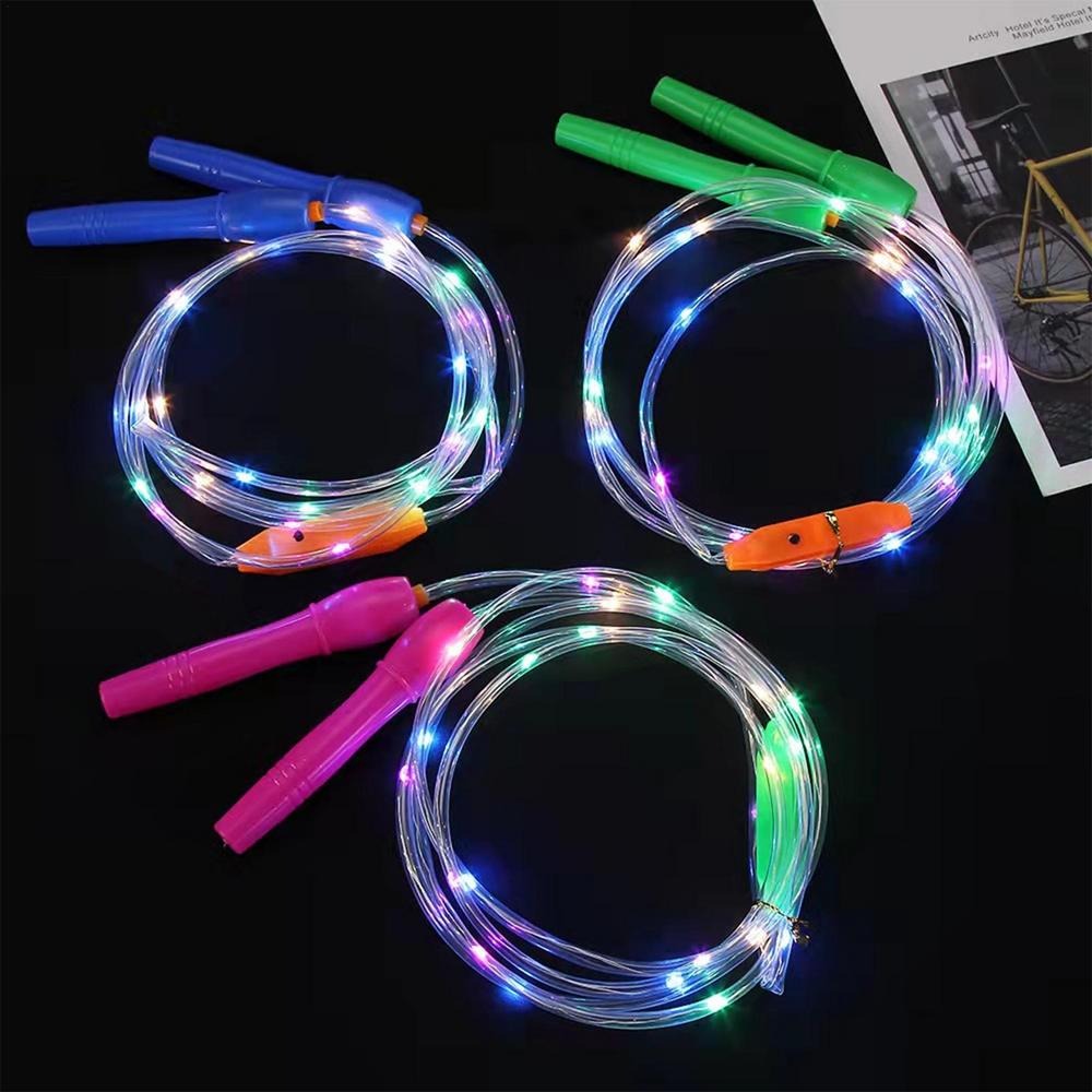 Lighting Jump Skipping Rope LED Fitness Rope for Kids & Adults, Indoor/Outdoor Training, Random Color - Image 2