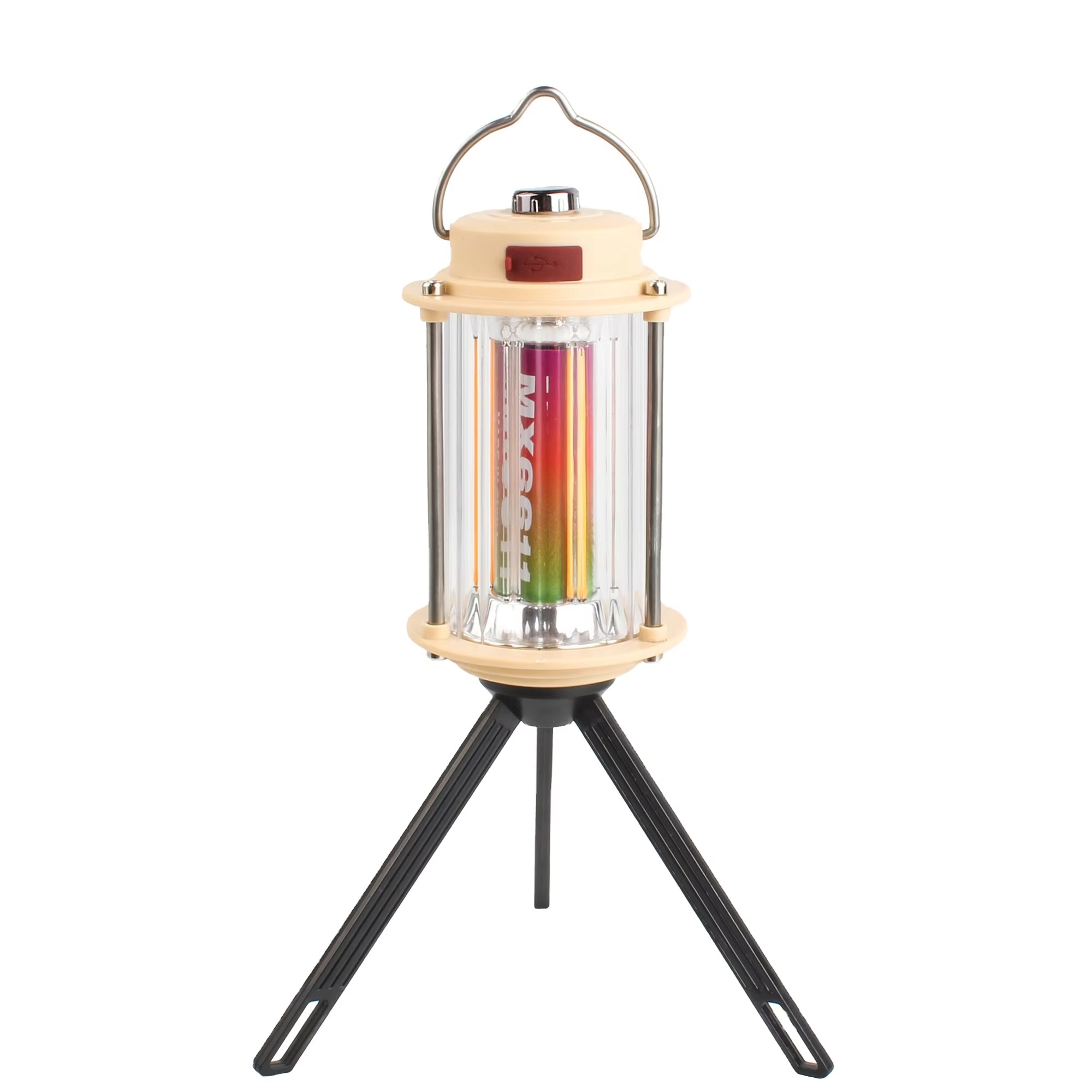 MX6611 Stepless Dimmable LED Camping Light Portable Rechargeable Outdoor Lantern with Tripod Stand - Image 2