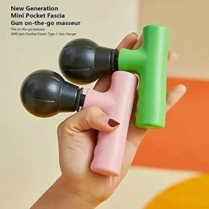 Mini Rechargeable Fascial Gun Â– Portable Deep Muscle Massager for Pain Relief and Relaxation - Random Color