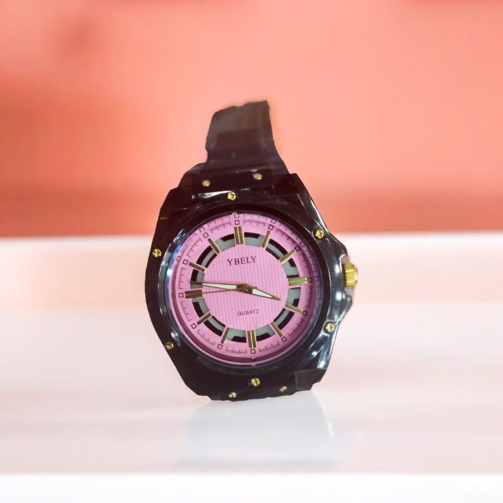Yhely Rubber Strap Gents Watch With Normal Box (random color) - Image 2
