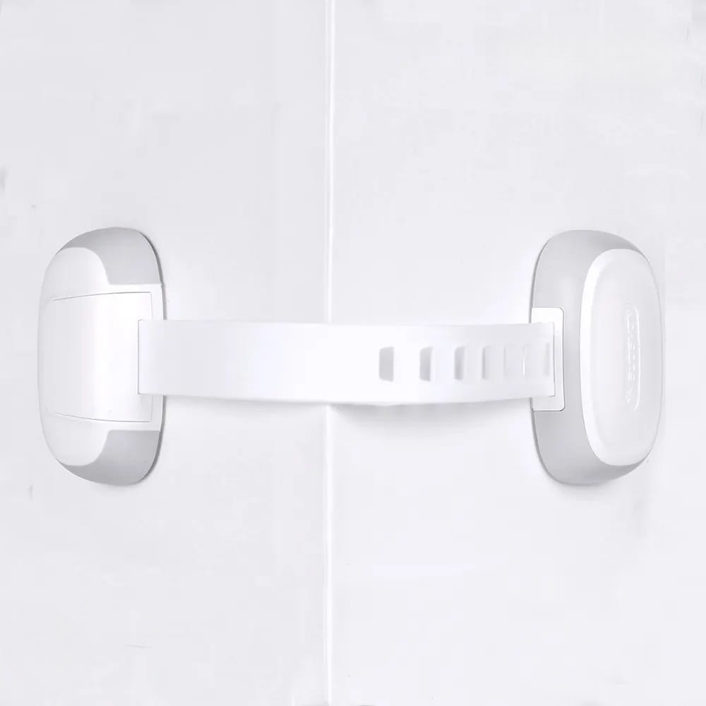 Adjustable Multi purpose lock Baby Safety Kid Safety Lock Baby Proof Security Protector Drawer Door Cabinet Lock No Punching Plastic Protection Kids Safety Door Lock - Image 2
