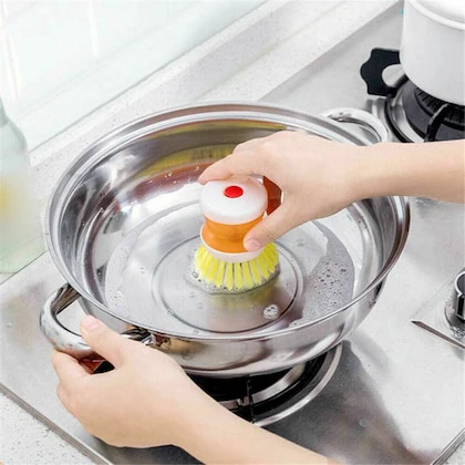 Mini Kitchen Liquid Dish Cleaning Brush - Image 3