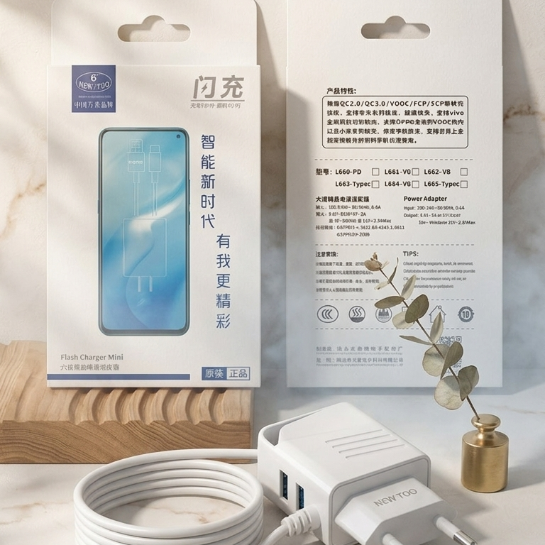 Newtoo Adapter Charger Fast Charging USB Power Adapter for Smartphones & Devices - Image 3