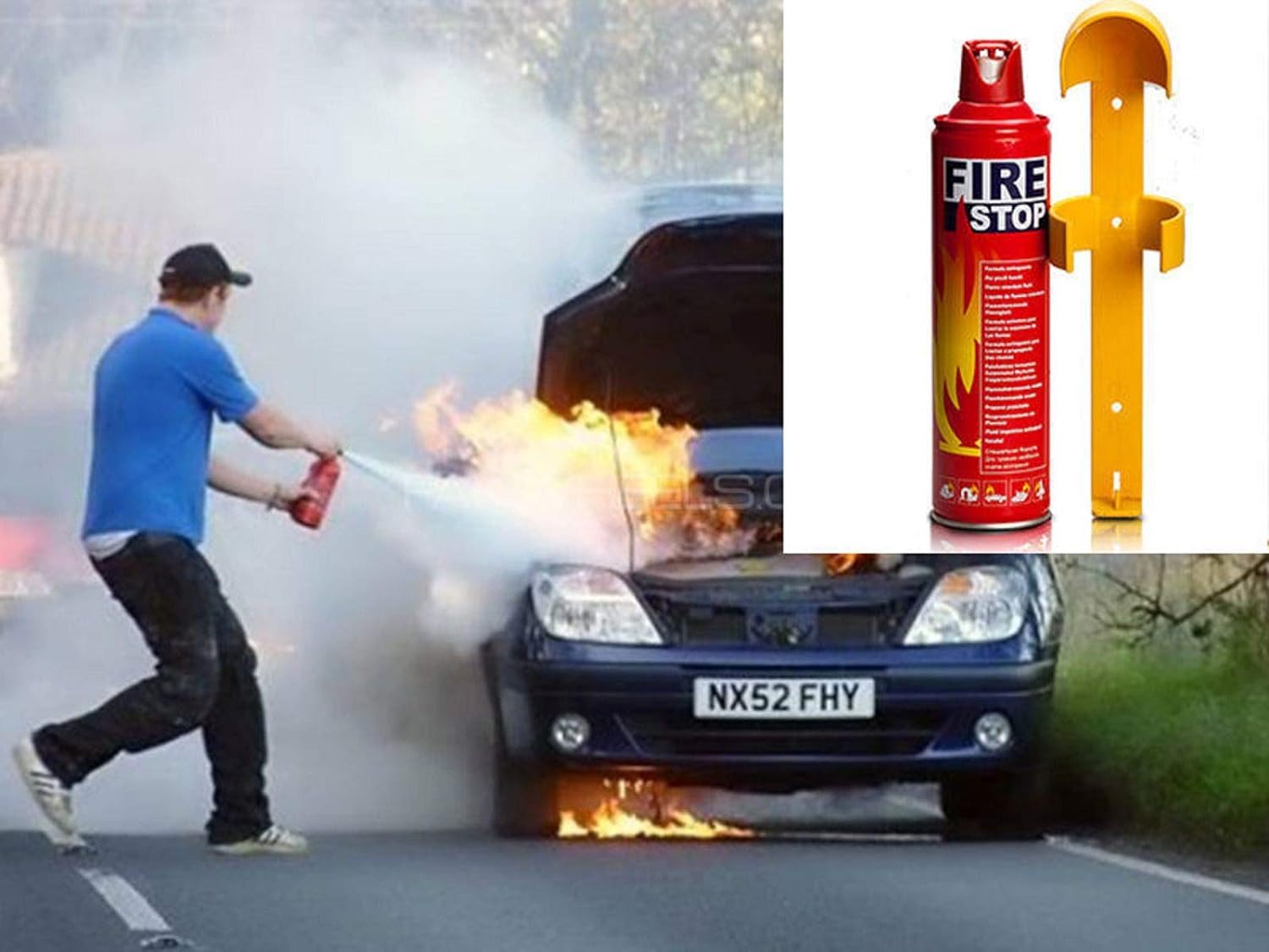 Foam Stop Fire 500ml Portable Fire Extinguisher Spray - Image 2